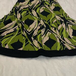 Stylish Green and Black Women's Skirt